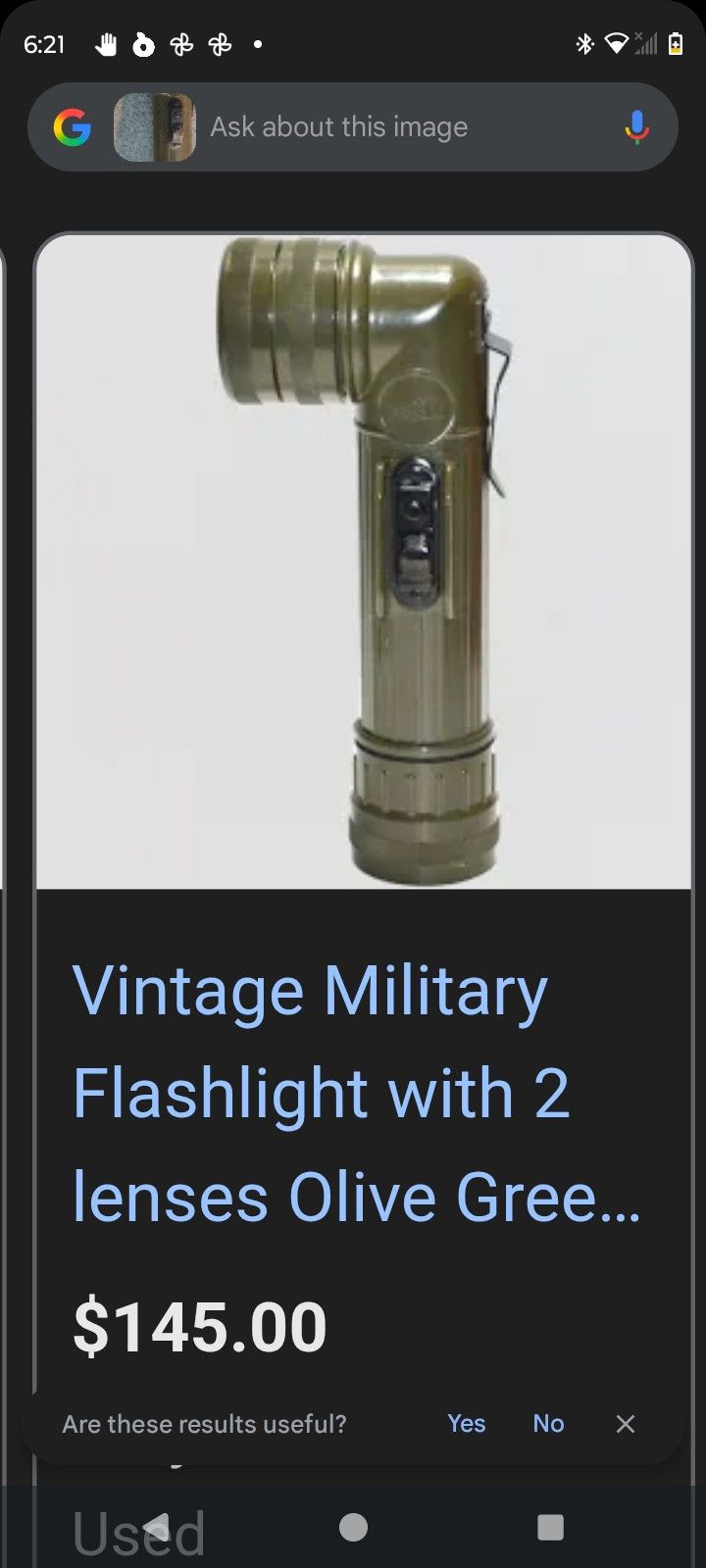 Vintage Vietnam War Flashlight