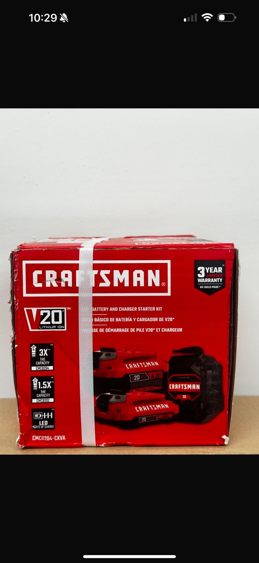 Craftsman pack lithium ion battery and charger
