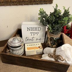 Bathroom Or Laundry Room Tray Decor 