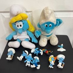 Smurf Plush and Toy Lot $15 for All 