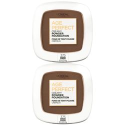 2 Pieces Of L'Oreal Paris Age Perfect Serum Creamy Foundation Makeup, 375 Espresso, 0.31 fl OZ