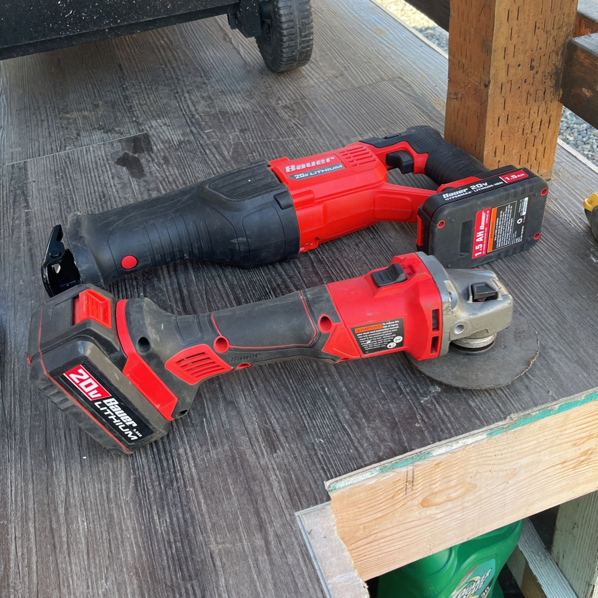 Grinder And Reciprocating Saw Bauer
