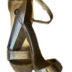 G by Guess Gold FOIL High BLOCK Heels