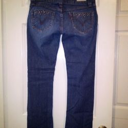 Levi's Night Blues Bling Jeans Size 7 Medium 