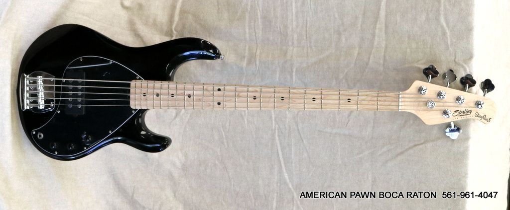 Sterling by Music Man StingRay 5 Electric Bass Guitar 5-String Black 