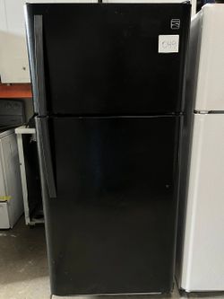 KENMORE BLACK REFRIGERATOR TOP FREEZER  