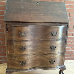 Antique Drop-Front Secretary Desk 1940’s