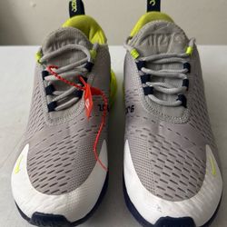 Nike Airmax 270 Women’s Size 7. Silver, Navy, White, Neon Green