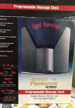 Fantazein programmable message clock