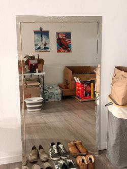 Large Mirror 36 x 64 in — As Is