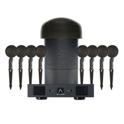 Sonance - SGS 8.1 SYSTEM W/ DSP 2-150 MKIII AMP - Garden Series 8.1-Ch. Outdoor Speaker System with 2-Ch. Amplifier (Each) - Dark Brown/Black