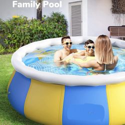 New in box: 10ft Inflatable Above Ground Pool