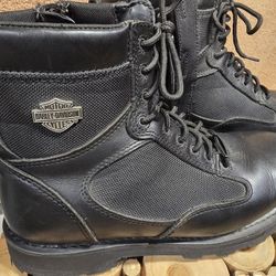 Men Boots Leather HARLEY DAVIDSON boots