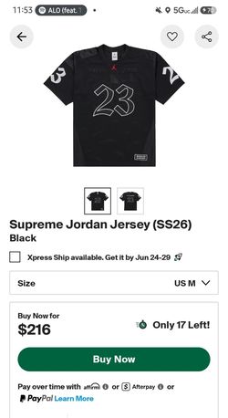 Supreme x Jordan Warm Up Jersey