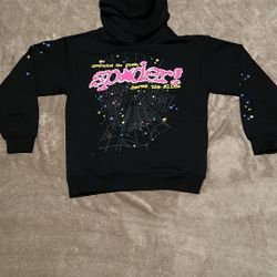 Black V2 Sp5der hoodie 