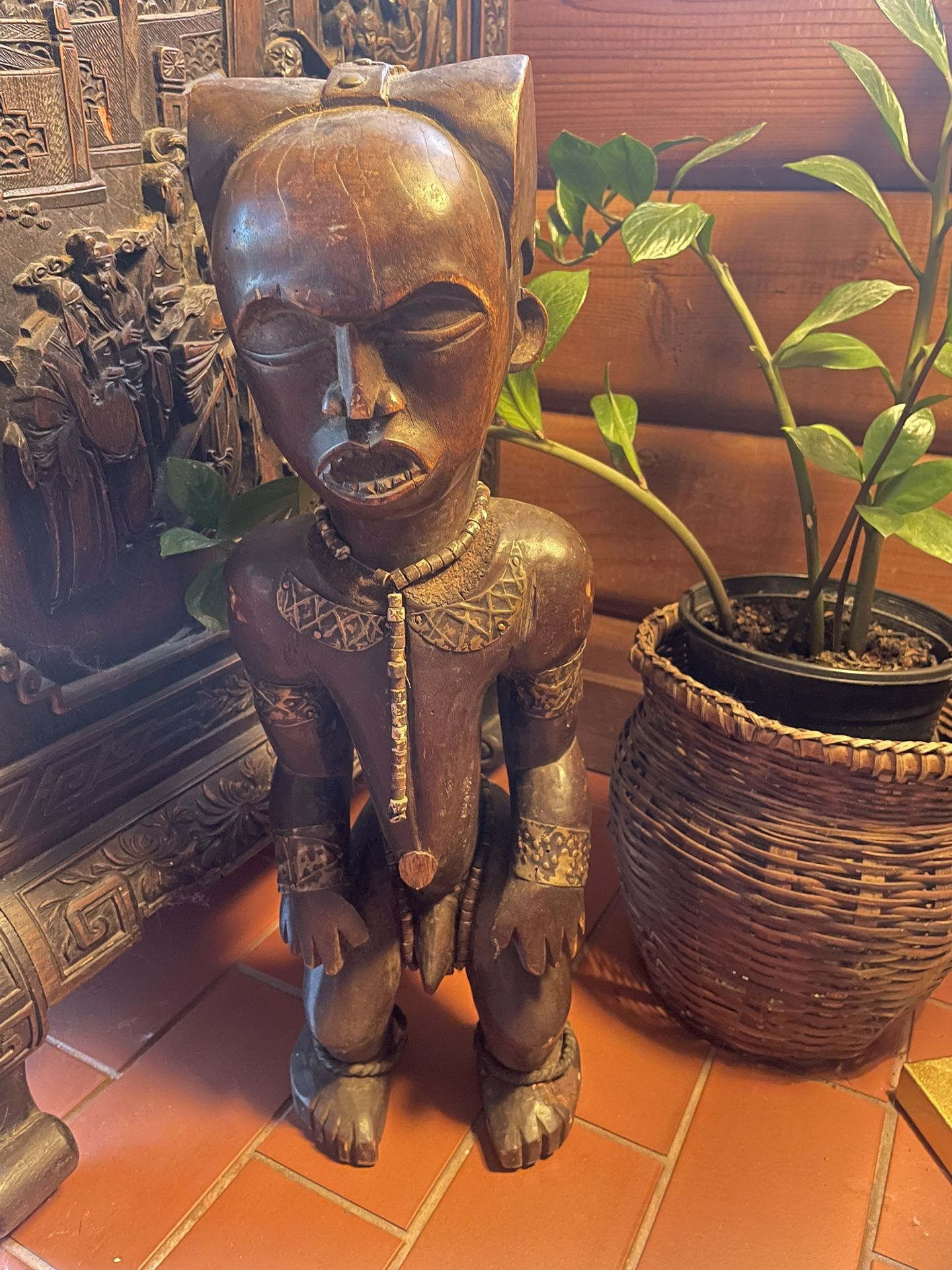 African Wood Figure Statue