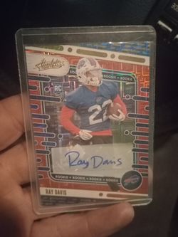 Ray Davis Autograph /100 Buffalo Bills Running Back 2024 Absolute PRE RELEASE 