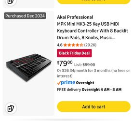 Akai Professional MPK Mini MK3-25 Key USB MIDI Keyboard Controller