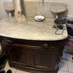Dresser From The 1800’S And Top Is MARBLE