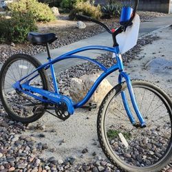 Electric Blue Electra Beach Cruiser