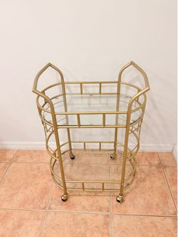 Gold bar cart
