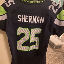 Large Seahawks Sherman Jersey 