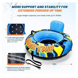 Sulduo 53” Heavy Duty River Tube With Cover 