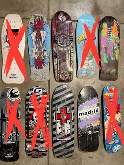 Old Skateboards I Retired