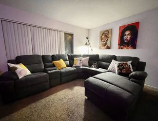 Huge Couch Sectional with Electronics .