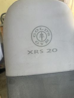 Gold Gym Weight Bench with weights