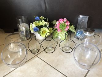 House Decorations Glass Decor, Flowers, Pitcher, Vases, Decorative Rock Pebbles