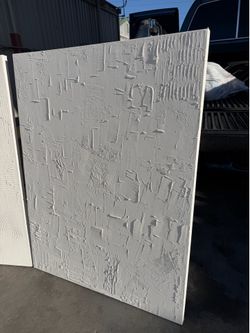 Textured plaster wall art 4x3