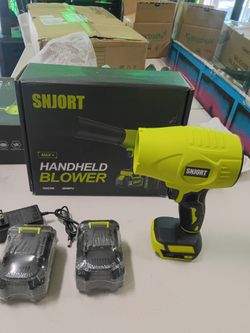 HANDHELD BLOWER INCLUDES BLOWER, 2 BATTERIES-CHAGER 200MPH