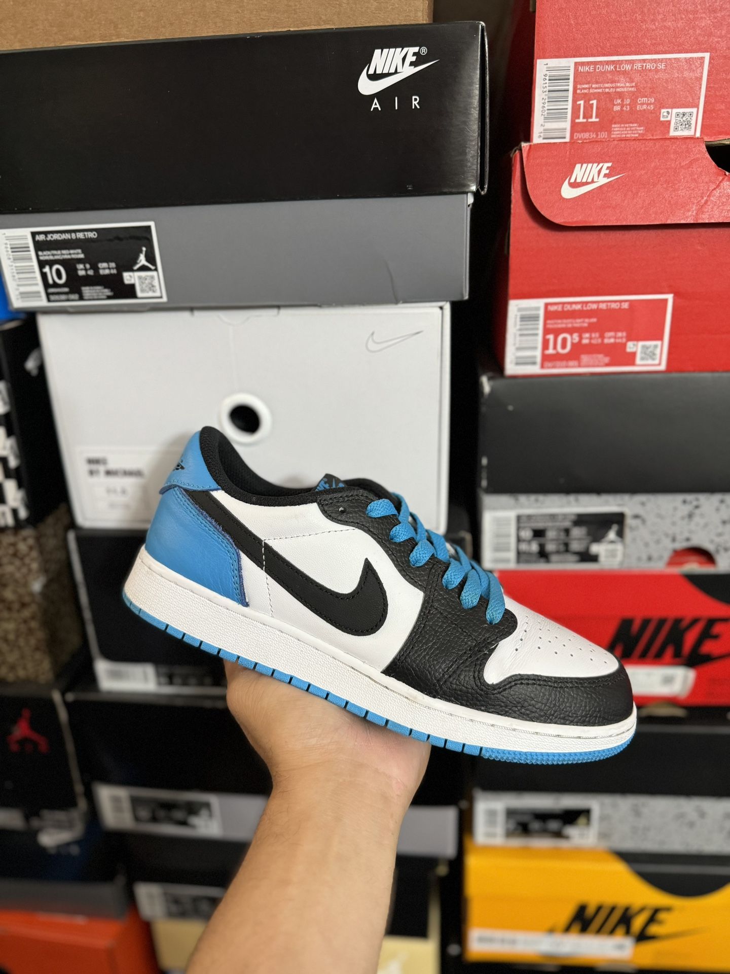 Jordan 1 Low Powder Blue size 7Y VNDS