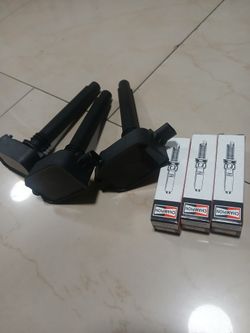 Brand New 3 Ignition Coils And 3 New Spark Plugs