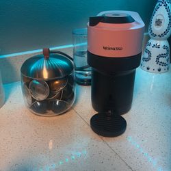 Open Box Nespresso Vertuo Pop+  Coffee And Espresso Maker Candy Pink 