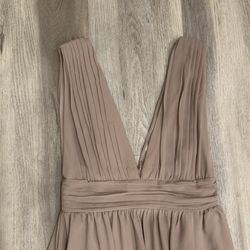 Heavenly hues taupe maxi cheap dress