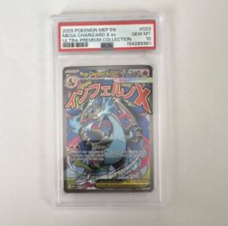 Pokémon Mega Charizard X EX Promo Holo Me: Mega Evolution 023 PSA 10 2025