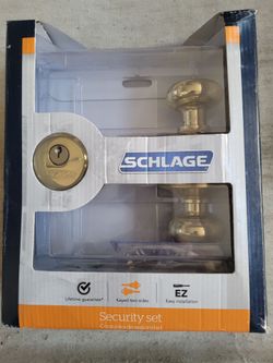 Schlage Door Knob Security Set