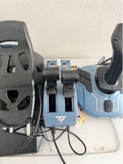 Thrustmaster sidestick and Quadrant and TFRP Rudder Pedals. OBO