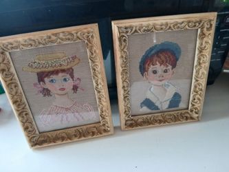 Needle Point Painting, Vintage