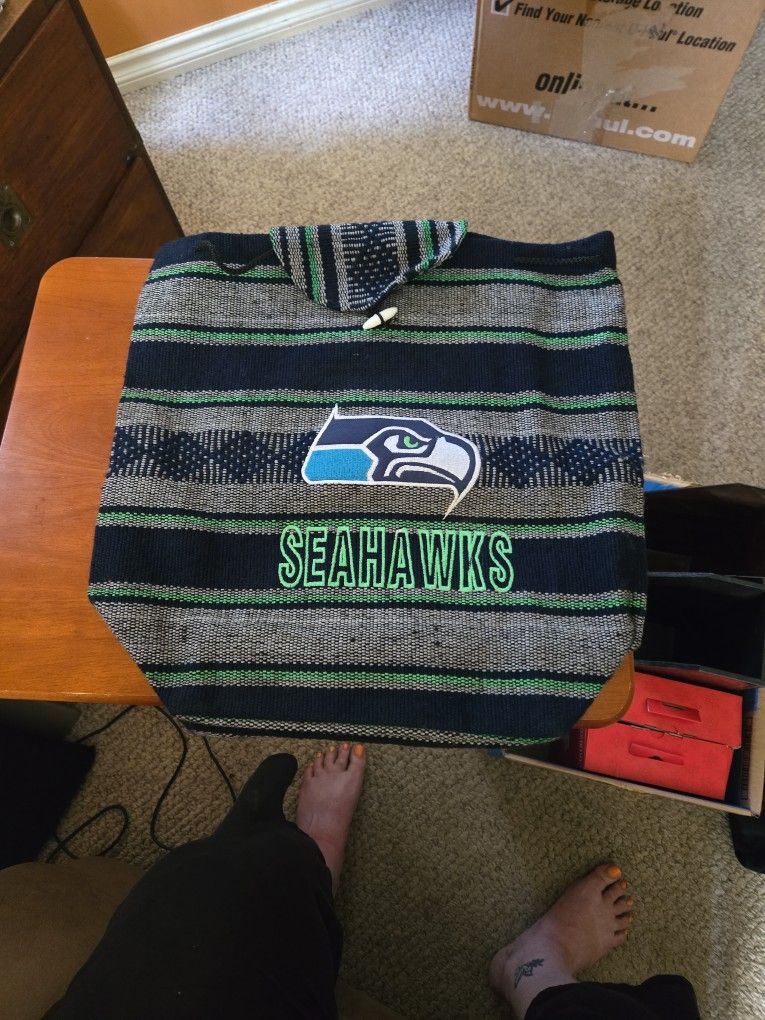 Woven Seahawks Backpack New