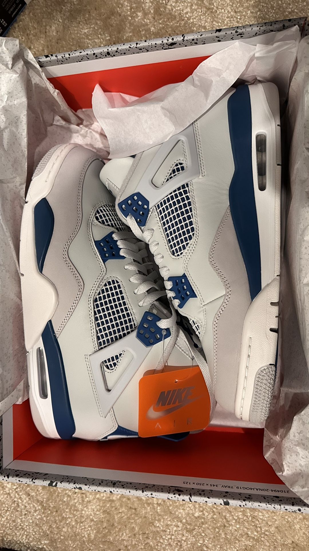 Jordan 4 Military Blue Sz 10