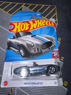 2024 Hot Wheels Silver Shelby Cobra 427 S/C  HW Rolling Metal 1/5