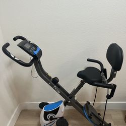 Cycool 3-IN-1 Folding Magnetic Exercise Bike Indoor Cycling x Bike Twister Plate Arm Resistance Bands 