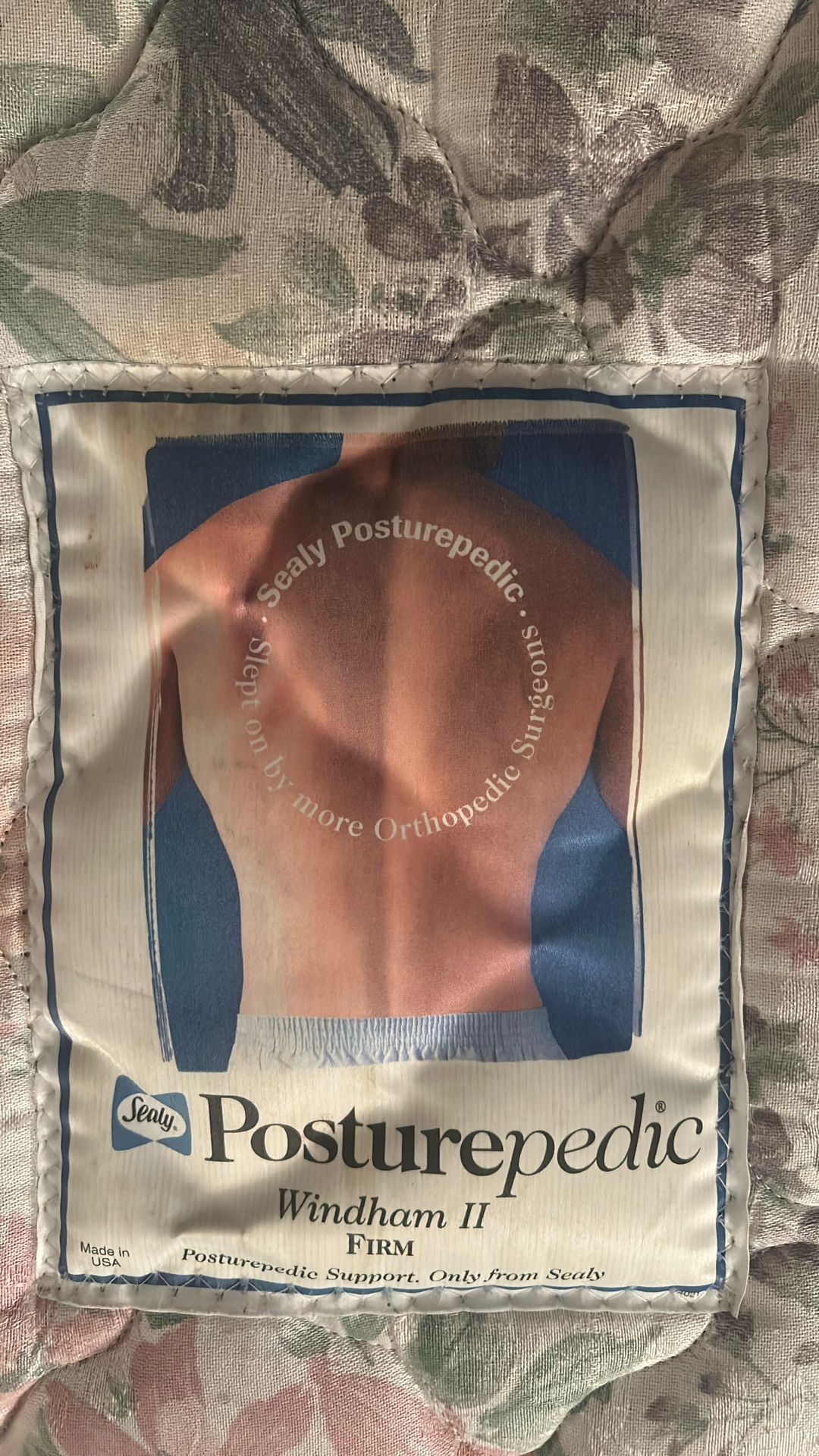 FREE Twin Size Sealy Posturepedic top mattress