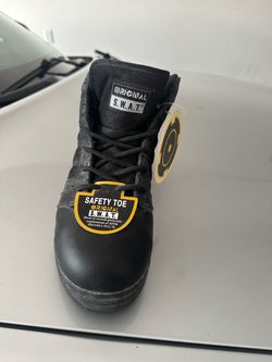 Original swat police fire ems 3/4 side zip steel toe boots