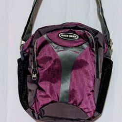 Purse Handbag Shoulder Bag Max Gear Purple Gray