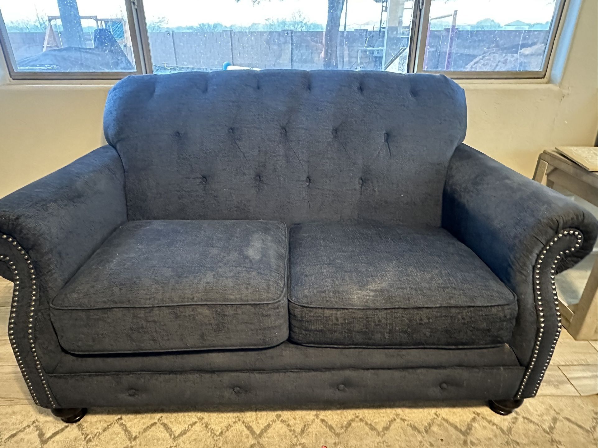 Navy Blue Couch And Loveseat