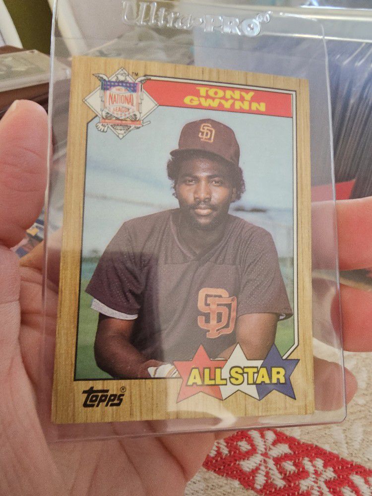 Tony Gwynn 1987 Topps All-star Baseball Card 1987 Topps Baseball Card 
